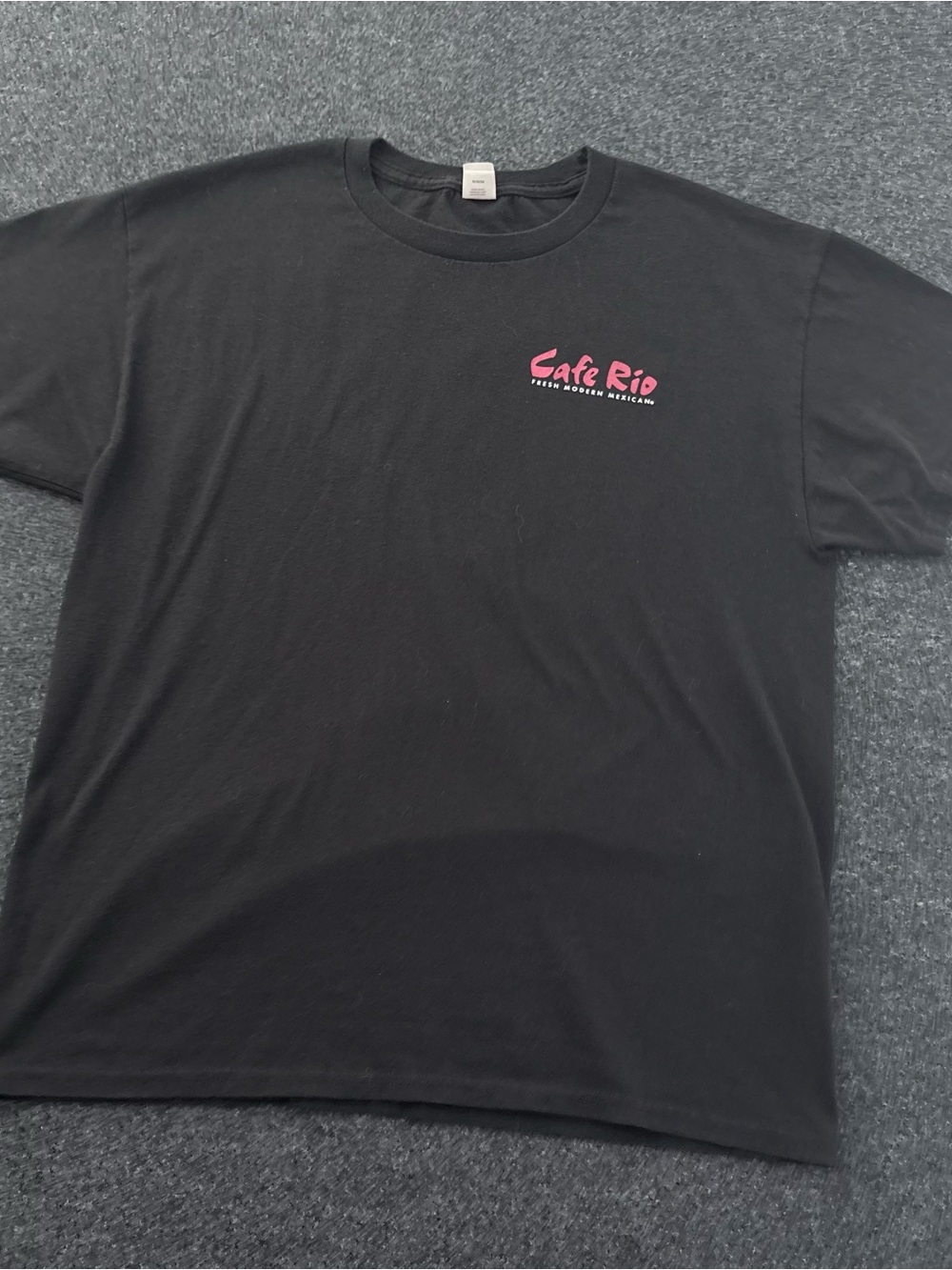 Cafe Rio Official Size Medium Employee Graphic Tee ‘Earn Free Good’ Logo Tee